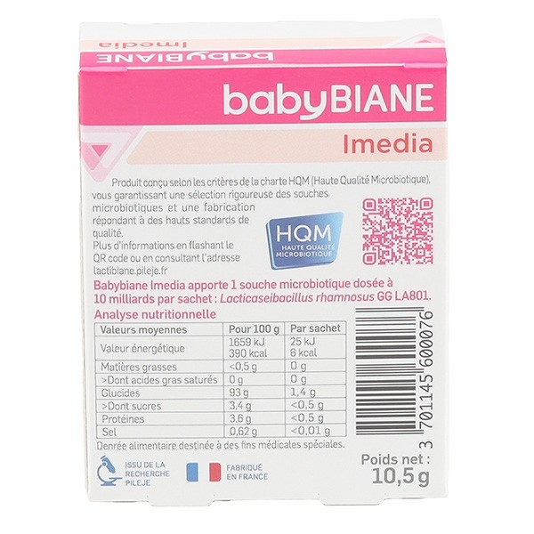 Pileje Babybiane Imedia sachets