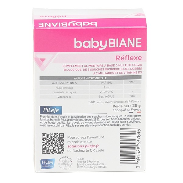 Pileje Babybiane Réflexe Nourrisson Gouttes