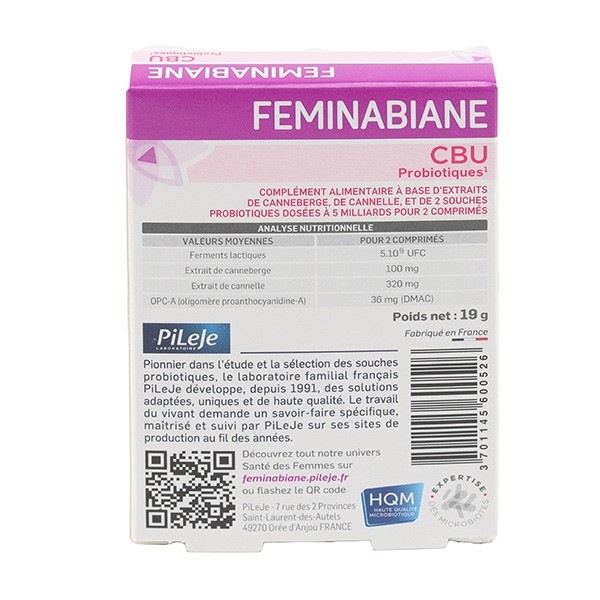 Pileje Feminabiane CBU comprimés