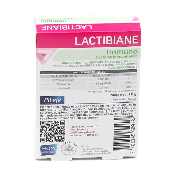 Pileje Lactibiane Immuno comprimés à sucer