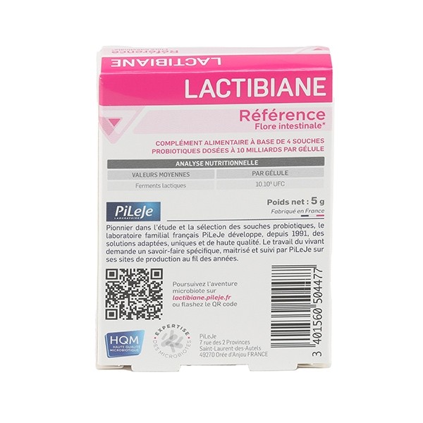 Pileje Lactibiane Référence gélule probiotiques