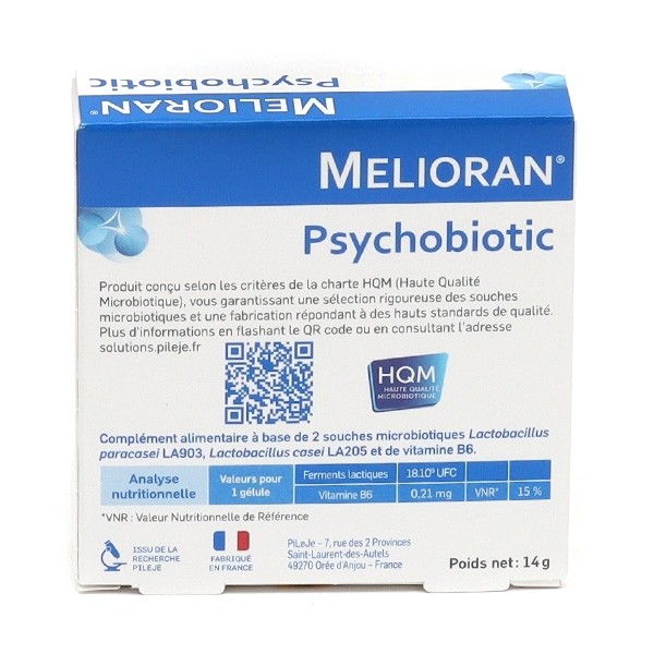 Pileje Melioran Psychobiotic gélules