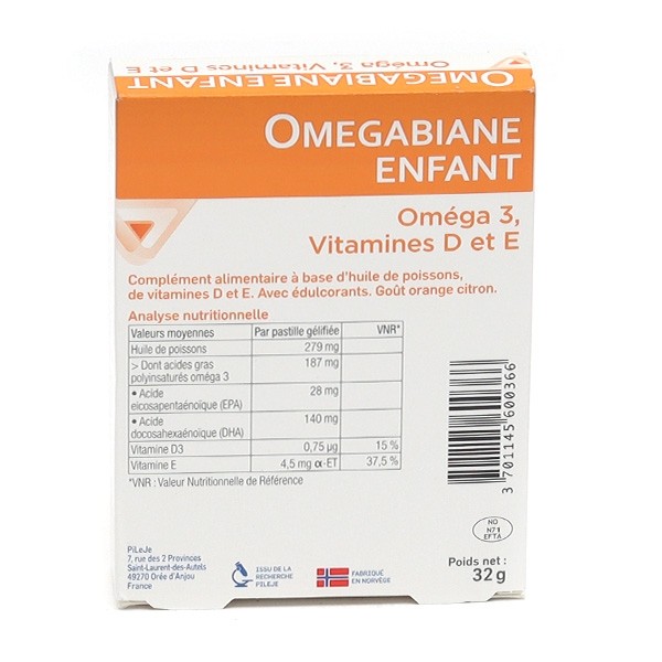 Pileje Omegabiane Enfant gummies