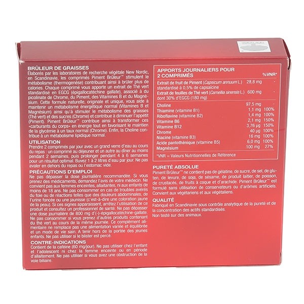 Piment Brûleur comprimés