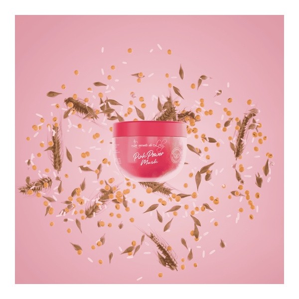 Les secrets de Loly Pink Power Mask soin restructurant ultra protéiné