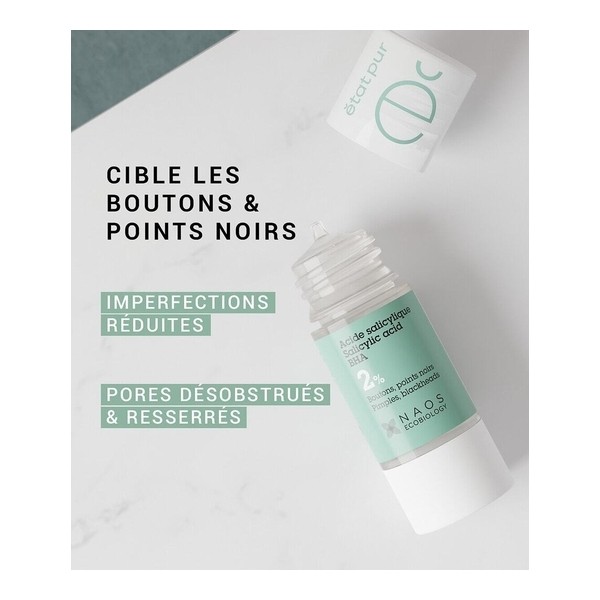 Etat pur Acide salicylique BHA 2%
