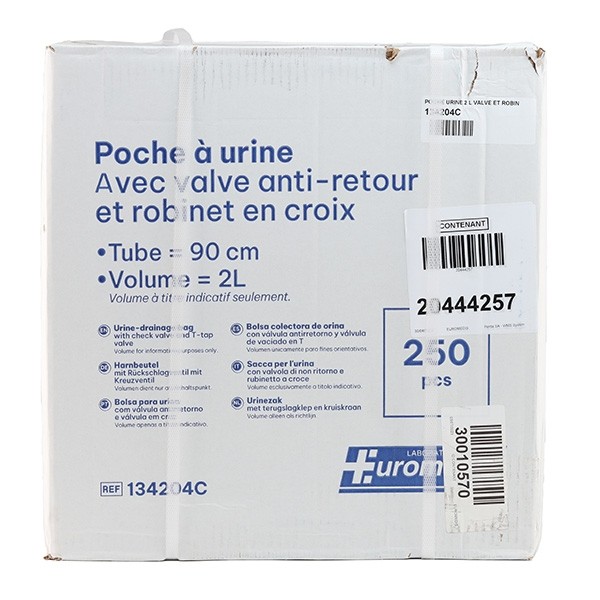 Poche à urine 2L vidangeable
