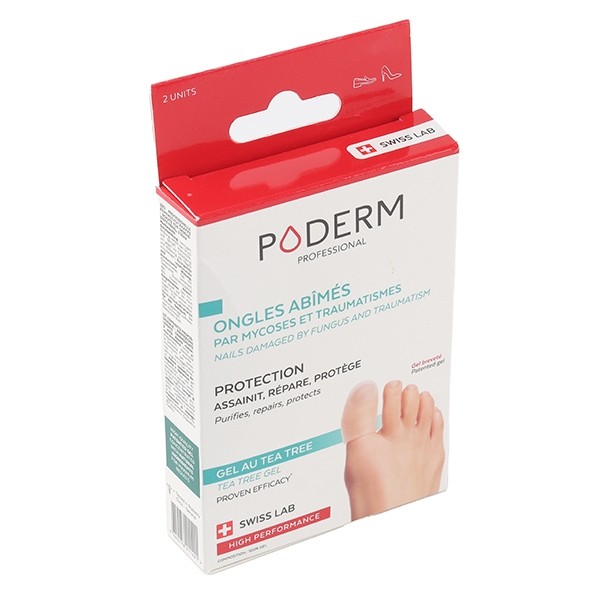 Poderm Ongles abîmés Capuchon d'orteil
