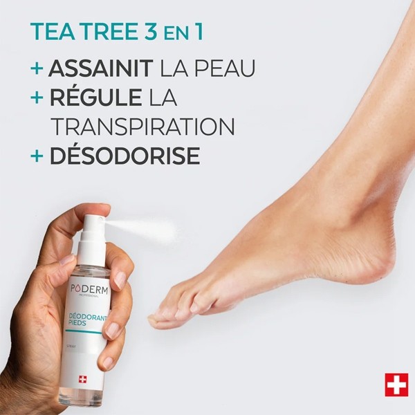 Poderm spray déodorant pieds
