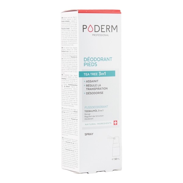 Poderm spray déodorant pieds