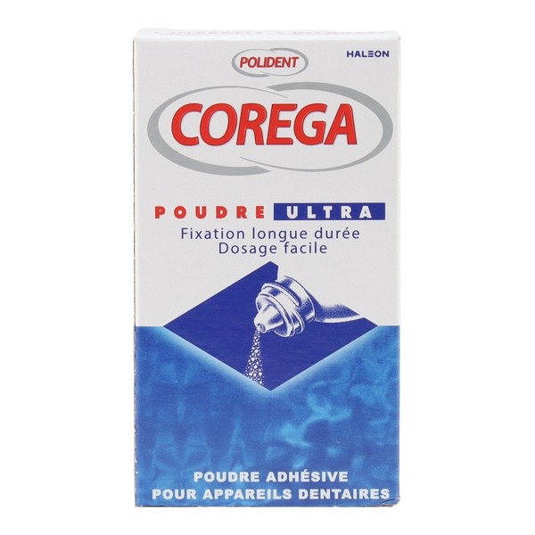 Polident Corega Poudre Ultra adhésive