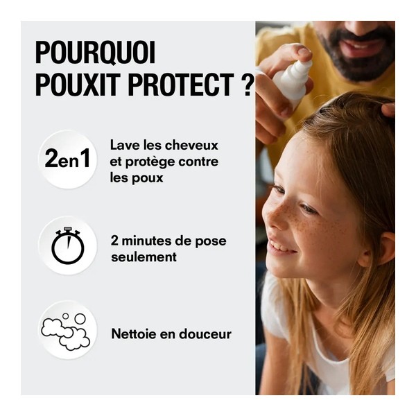 Pouxit Protect Shampooing lavant protecteur anti poux