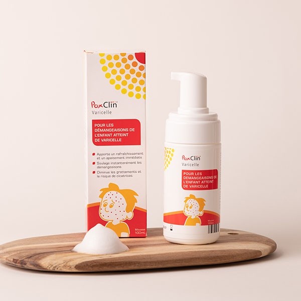 PoxClin varicelle mousse rafraîchissante