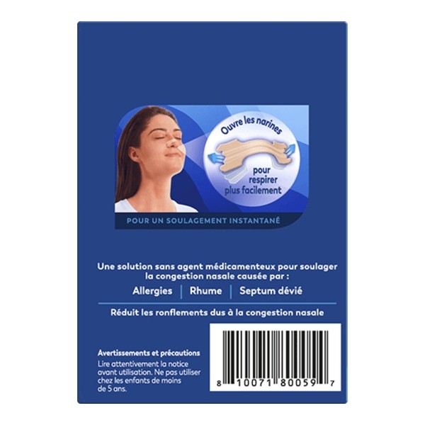 Breathe Right Sensitive bandelettes nasales