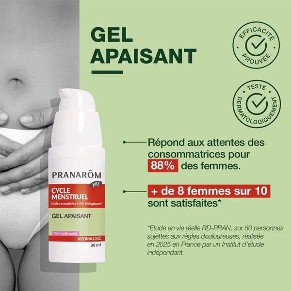 Pranarom Gel apaisant cycle menstruel Bio