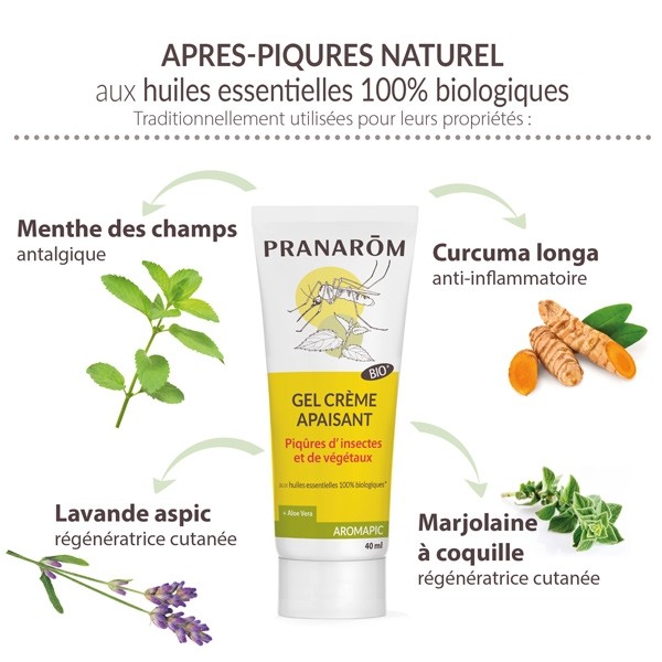 Pranarom Aromapic Gel crème apaisant Bio