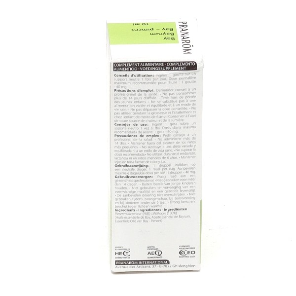 Pranarom Huile essentielle Bay