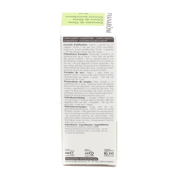 Pranarom huile essentielle Cannelier de chine