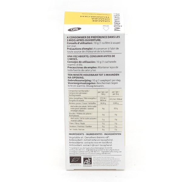 Pranarom huile d'Onagre Bio