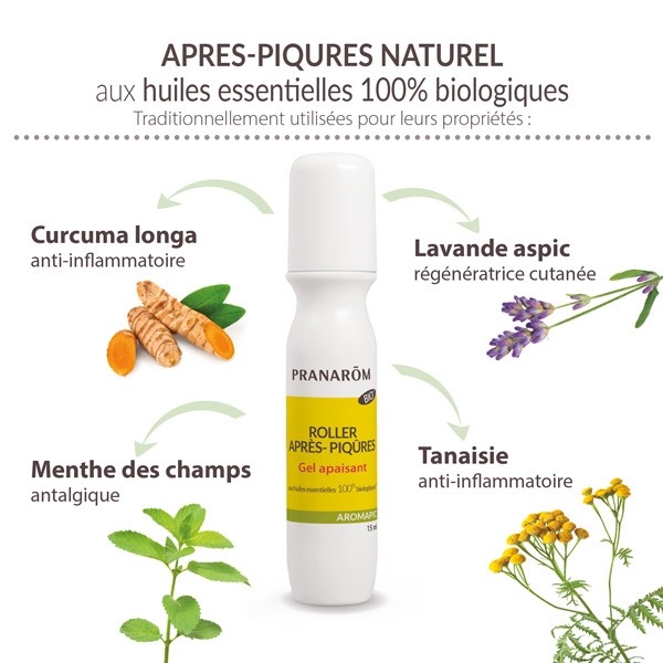 Pranarom Aromapic Roller après-piqûres bio