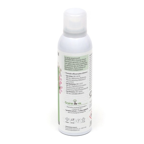 Pranarom Aromaforce spray assainissant Orange douce Ravintsara Bio