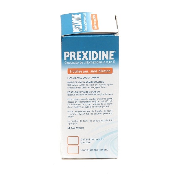Prexidine 0,12 % bain de bouche