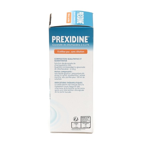 Prexidine 0,12 % bain de bouche