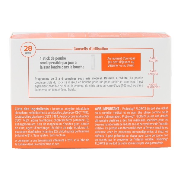 Probiolog Florvis Sii poudre orale sticks