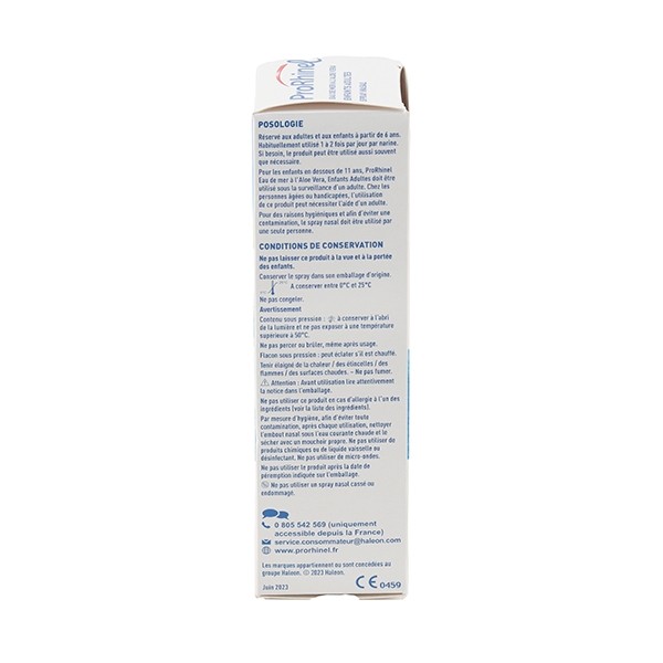ProRhinel Hygiène du Nez Aloe Vera spray nasal