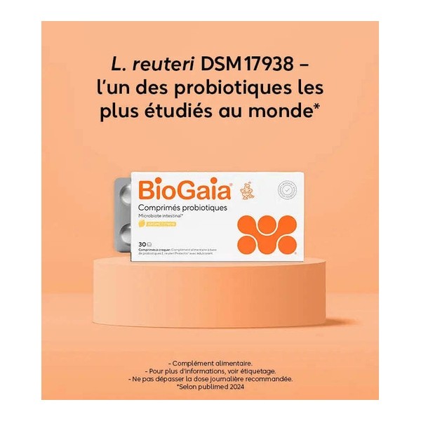 Biogaia comprimés probiotiques à croquer