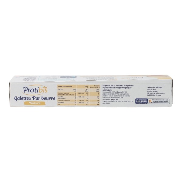Protibis Galettes pur beurre nature HP-HC