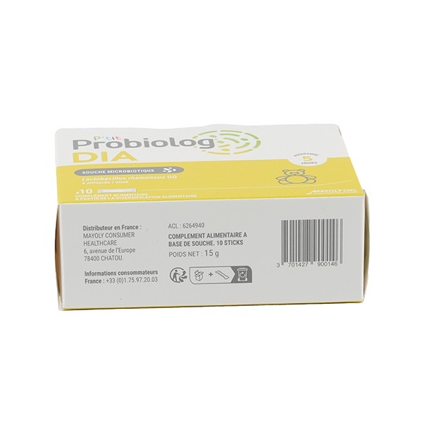 P'tit Probiolog Dia enfant nourrisson sticks