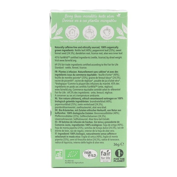 Pukka Tisane Instant de pureté biologique sachets