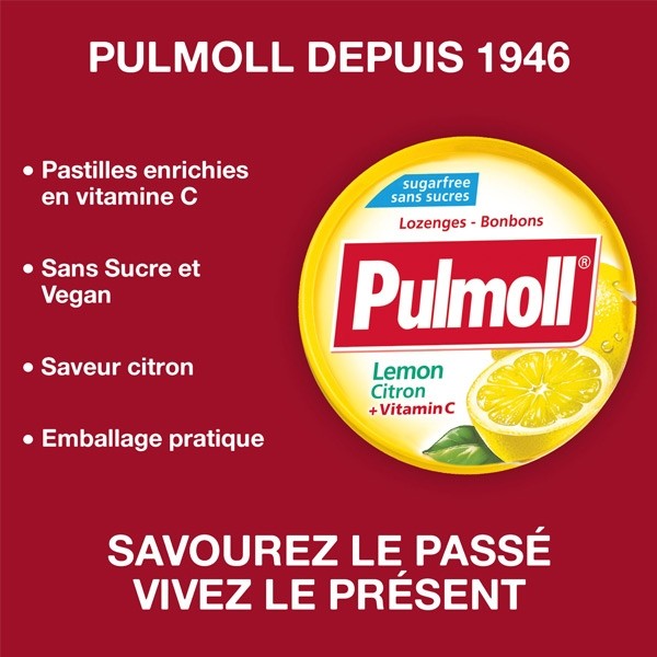 Pulmoll citron pastilles sans sucres