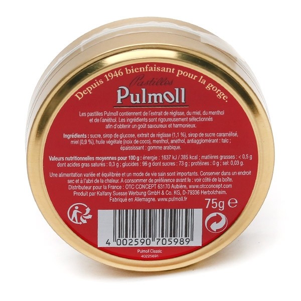 Pulmoll Rouge Classic pastilles
