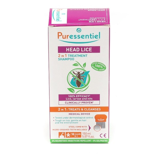 Puressentiel anti-poux shampooing masque traitant 2 en 1