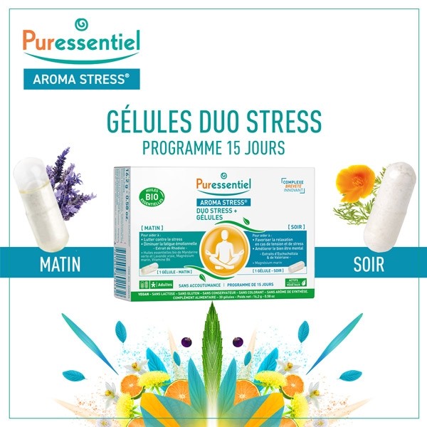 Puressentiel Aroma Stress Duo Stress+ gélules