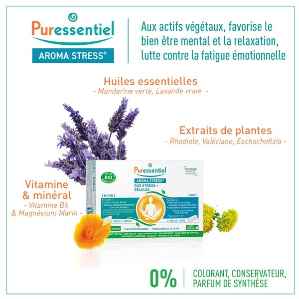 Puressentiel Aroma Stress Duo Stress+ gélules