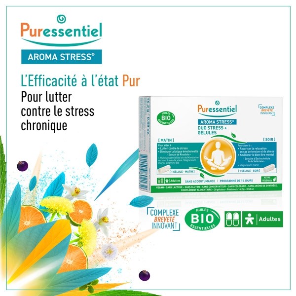 Puressentiel Aroma Stress Duo Stress+ gélules