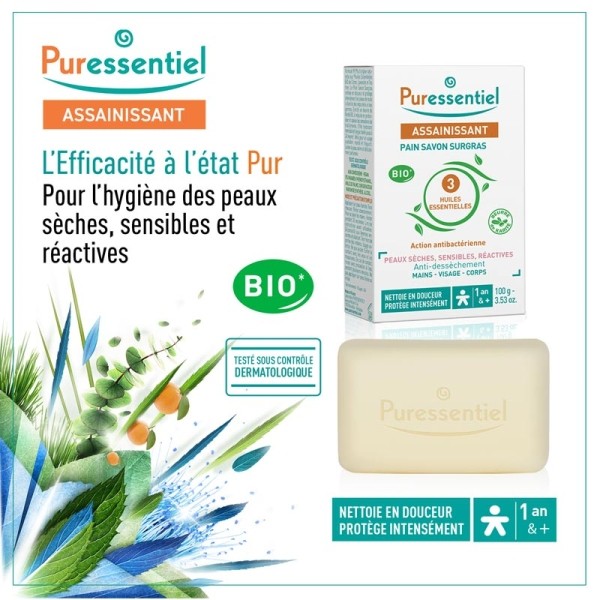 Puressentiel Assainissant Pain Savon Surgras