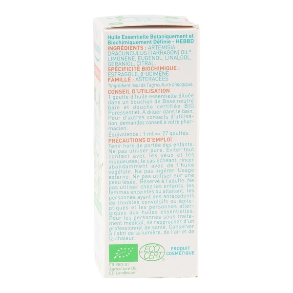 Puressentiel Huile essentielle Estragon Bio