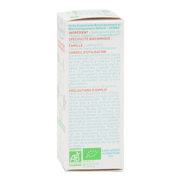 Puressentiel Huile essentielle Thym à linalol Bio