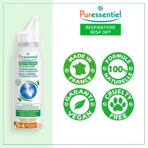 Puressentiel Respiratoire Hygiène nasale Spray hydratant