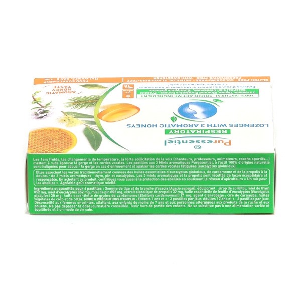 Puressentiel Respiratoire Pastilles 3 miels aromatiques