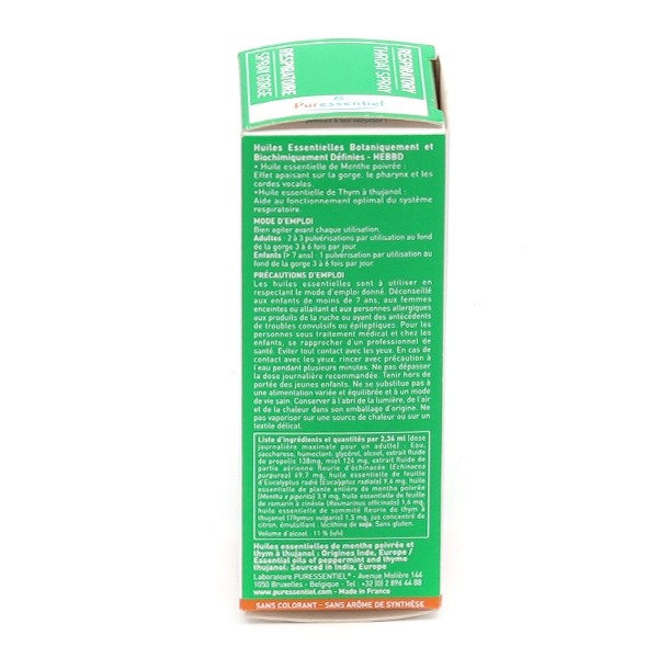 Puressentiel Respiratoire spray gorge