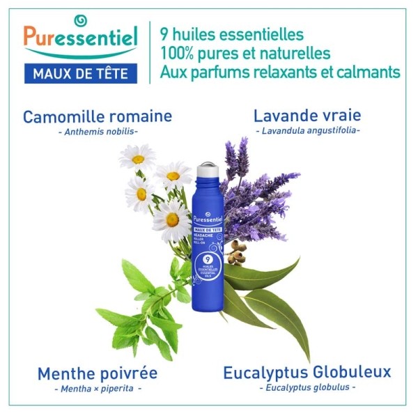 Puressentiel roller maux de tête