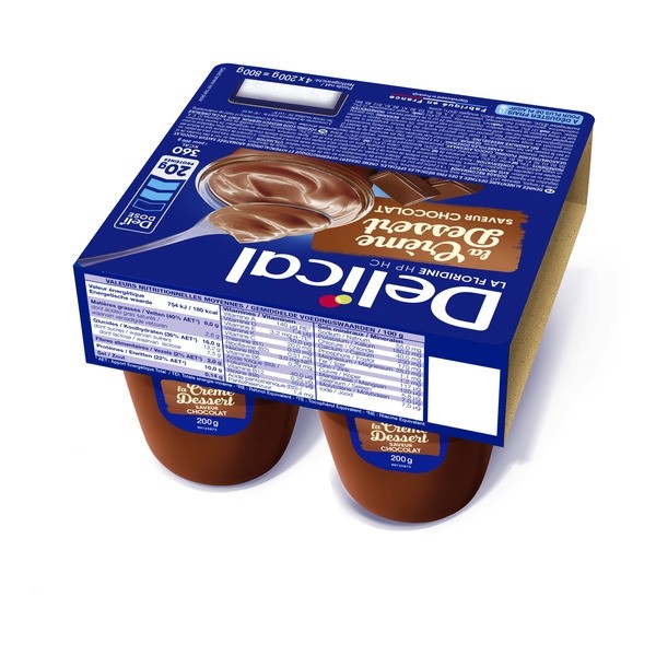 Delical crème dessert HP HC La Floridine saveur chocolat