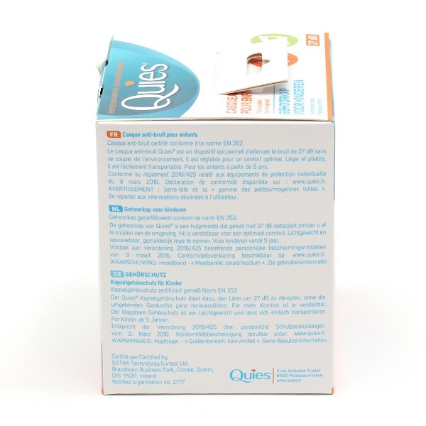 Quies Casque anti bruit enfant