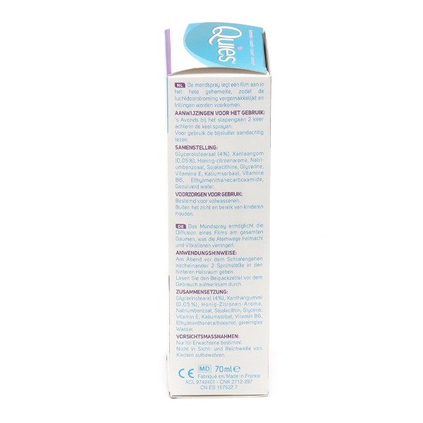 Quies Anti-Ronflement spray buccal