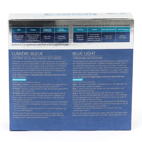Rapid White Lumière Bleue kit de blanchiment